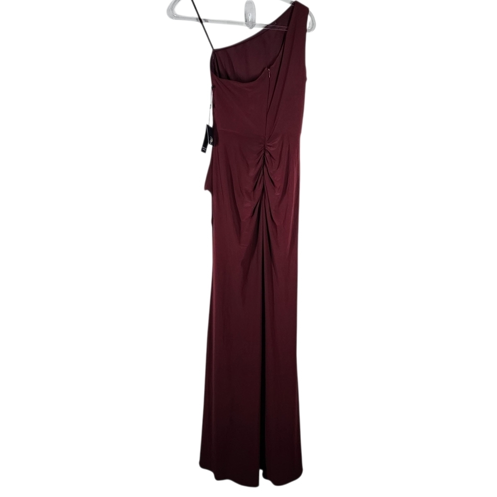 ADRIANNA PAPELL ONE SHOULD MAXI DRESS - Picture 3 of 10